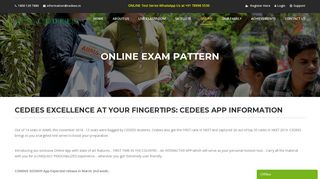 Online Exam Pattern - Cedees