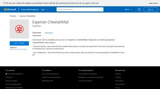Experian CheetahMail - Azure Marketplace - Microsoft