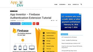 App Inventor - Firebase Authentication Extension Tutorial - App Dev
