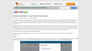 Firebase Authentication in App Inventor Using Javascript | Explore MIT ...
