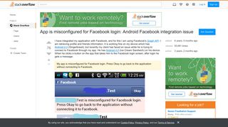 App is misconfigured for Facebook login: Android Facebook ...