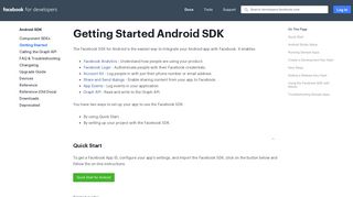 Getting Started - Android SDK - Facebook for Developers