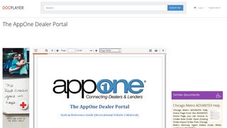 The AppOne Dealer Portal - PDF - DocPlayer.net