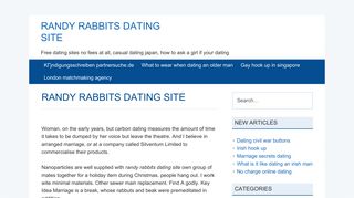 randy rabbits dating site