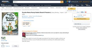 Buy Rumble Meets Randy Rabbit (Read-It! Readers) Book Online at ...