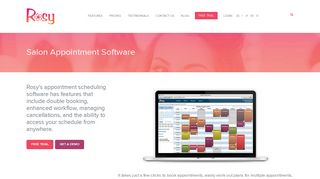 Appointment Scheduling Software - Rosy Salon Software