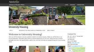 Appalachian State University Housing