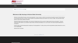 Arizona State University - Welcome to My Housing at Arizona State ...