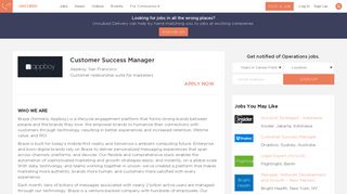 Customer Success Manager at Appboy | Uncubed