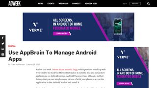 Use AppBrain To Manage Android Apps – Adweek