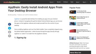 AppBrain: Easily Install Android Apps From Your Desktop Browser ...