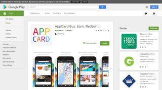 AppCard-Buy. Earn. Redeem. - Apps on Google Play
