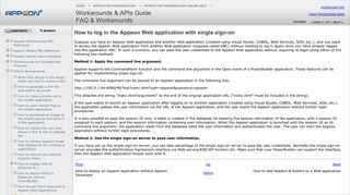 How to log in the Appeon Web application with single sign-on ...
