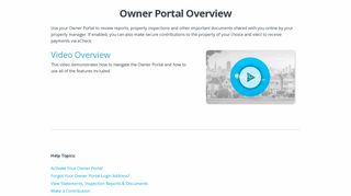 Owner Portal Overview | AppFolio Property Manager