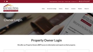Owner Login - Rent Solutions