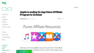 Apple is ending its App Store Affiliate Program in October ...