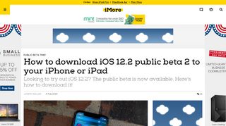 How to download iOS 12.2 public beta 1 to your iPhone or iPad | iMore