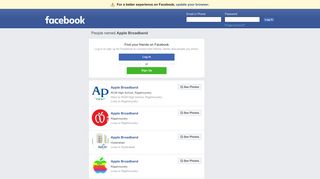 Apple Broadband Profiles | Facebook