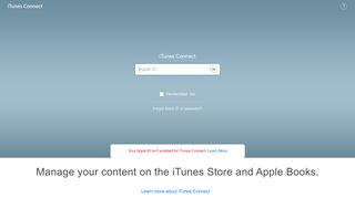 Manage your content on the iTunes Store and Apple ... - iTunes Connect