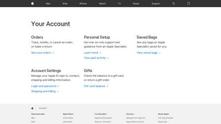 Your Account - Apple (CA)