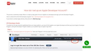 AppBuilderOnline Apple Developer Account | Free iPhone and ...