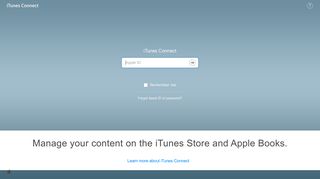 iTunes Connect - Apple