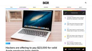 Hackers are offering to pay $23,000 for valid Apple employee login ...