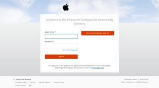 Log in | Employee Giving portal - Benevity