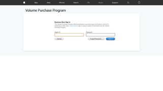 Enterprise Store - Volume Purchase Program - Apple