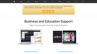 Business & Education - Official Apple Support
