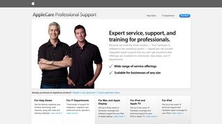 Apple - Support - AppleCare Professional Support