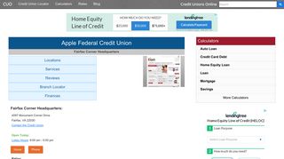 Apple Federal Credit Union - Fairfax, VA - Credit Unions Online