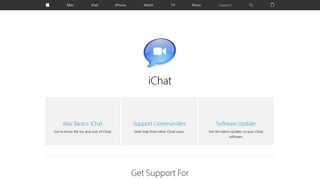 Apple - Support - iChat