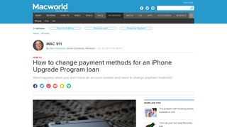 How to change payment methods for an iPhone Upgrade Program ...