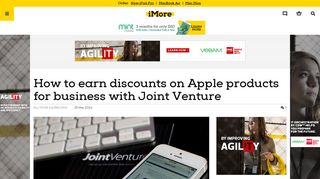 How to earn discounts on Apple products for business with Joint Venture