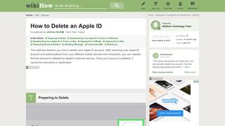 How to Delete an Apple ID (with Pictures) - wikiHow