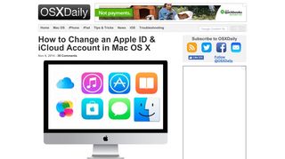 How to Change an Apple ID & iCloud Account in Mac OS X - OSXDaily