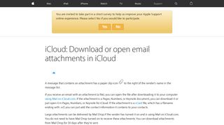 iCloud: Download or open email attachments in iCloud - Apple Support