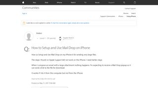 How to Setup and Use Mail Drop on iPhone - Apple Community