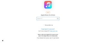 Apple Music for Artists - iTunes Connect