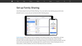 Set up Family Sharing - Apple Support