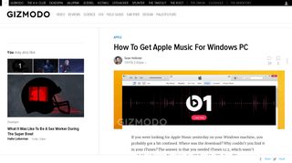 How To Get Apple Music For Windows PC - Gizmodo
