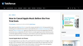 How to Cancel Apple Music Before the Free Trial Ends - TekRevue