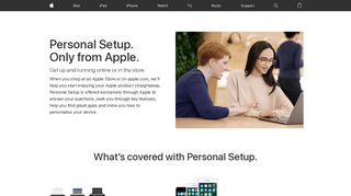 Personal Setup - Apple Store - Apple (UK)
