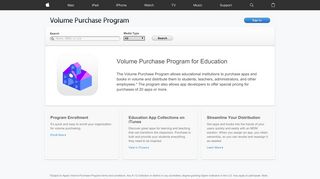 Volume Purchase Program for Education