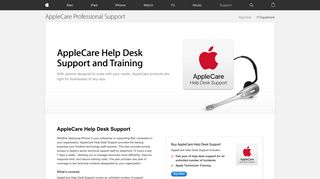 Support - AppleCare - Help Desk Support - Apple