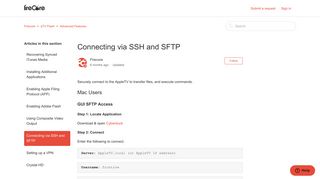 Connecting via SSH and SFTP – Firecore