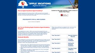 Apple vacations Agent Academy
