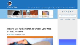How to use Apple Watch to unlock your Mac in macOS Sierra