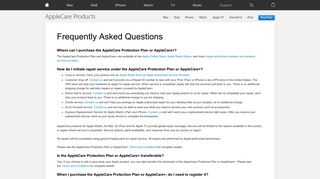 FAQ - AppleCare Plus - Apple